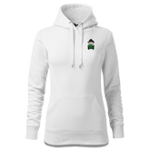 Da Oid Sinzer Bulldog Sweatshirt Hoody Damen Weiss Graben Front